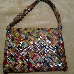 Vintage - Recycled Magazine Purse